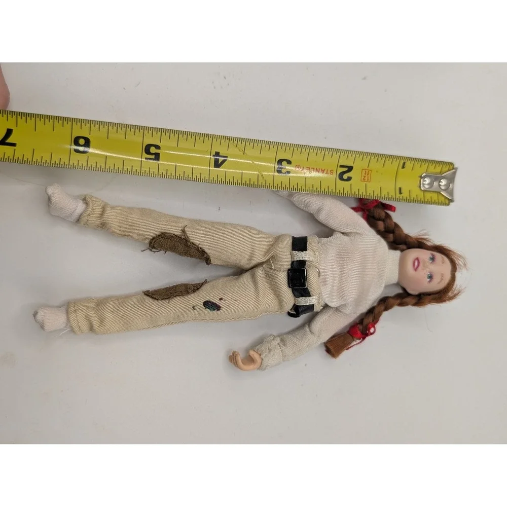Vintage‎ 6 Inch Equestrian Rider Doll Red Braids Tan Breeches Knee Patches